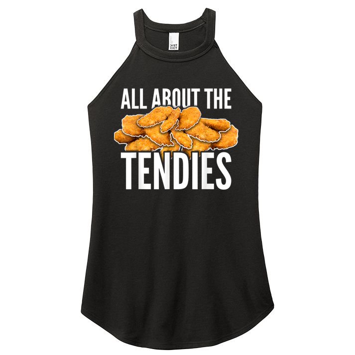 All About The Tendies Chicken Tenders WallStreetBets Women's Perfect Tri Rocker Tank