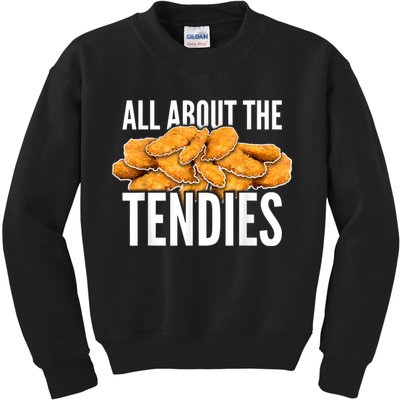All About The Tendies Chicken Tenders WallStreetBets Kids Sweatshirt