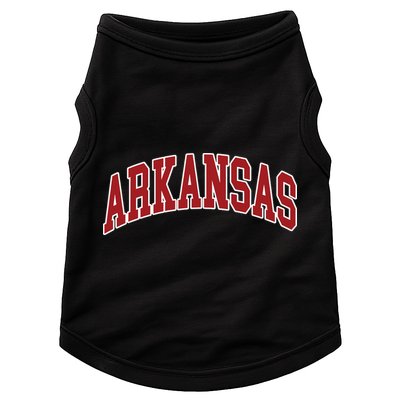 Arkansas Ar Throwback Design Print Classic Doggie Tank