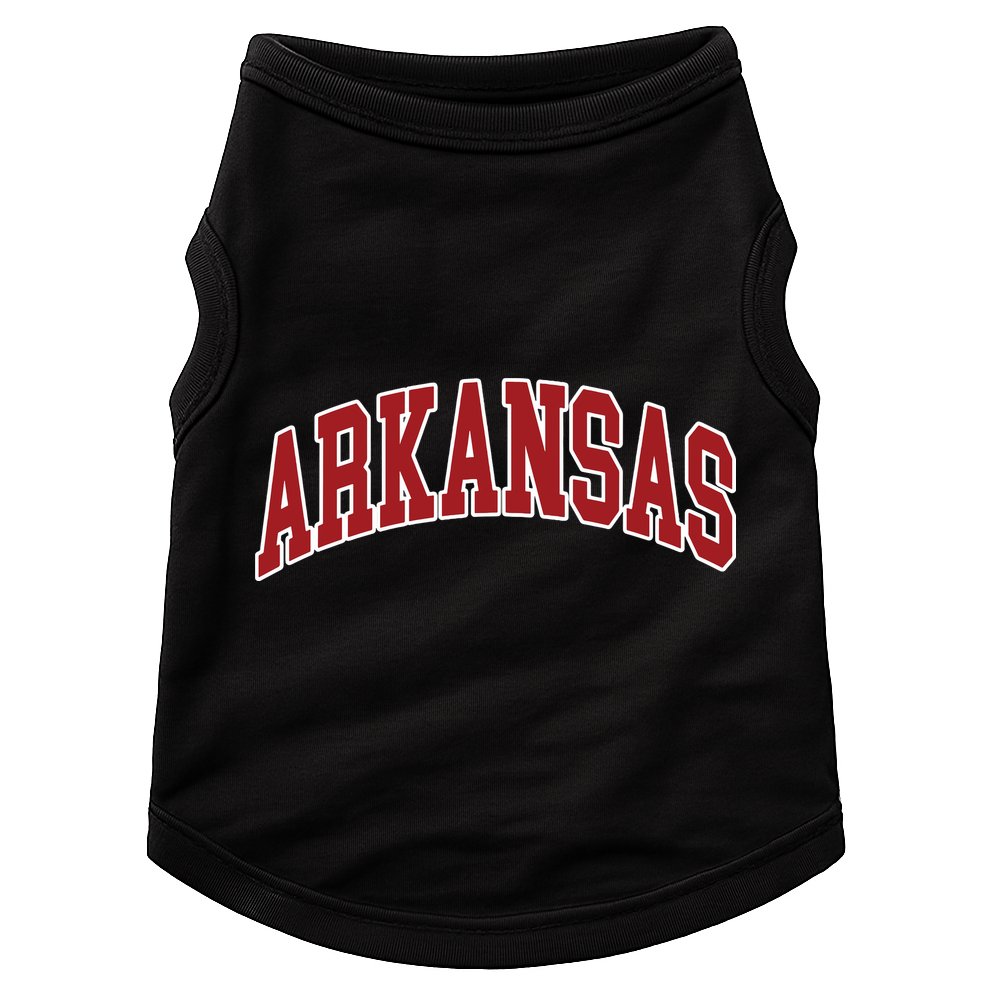 Arkansas Ar Throwback Design Print Classic Doggie Tank
