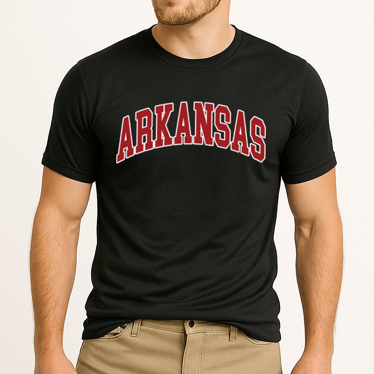 Arkansas Ar Throwback Design Print Classic Performance Shirt