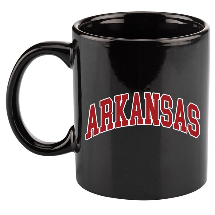 Arkansas Ar Throwback Design Print Classic 11oz C Handle Ceramic Mug