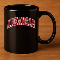 Arkansas Ar Throwback Design Print Classic 11oz C Handle Ceramic Mug