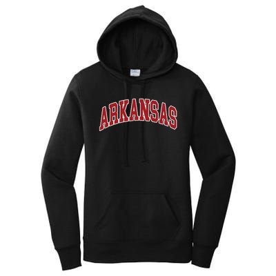 Arkansas Ar Throwback Design Print Classic Women's Pullover Hoodie