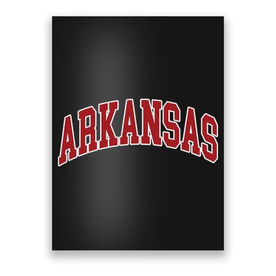 Arkansas Ar Throwback Design Print Classic Poster