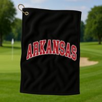 Arkansas Ar Throwback Design Print Classic Golf Towel