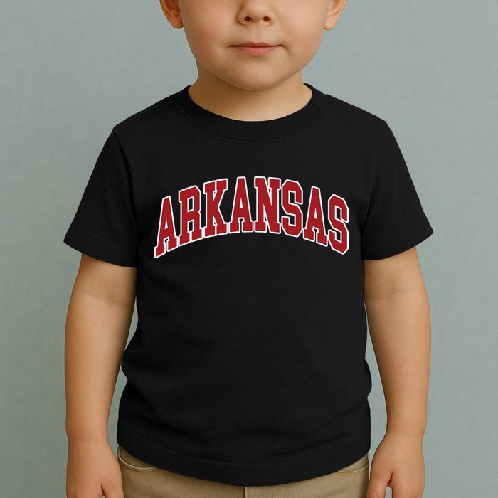 Arkansas Ar Throwback Design Print Classic Toddler T-Shirt
