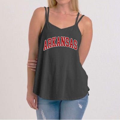 Arkansas Ar Throwback Design Print Classic Women's Strappy Tank