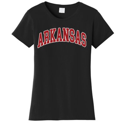 Arkansas Ar Throwback Design Print Classic Women's T-Shirt