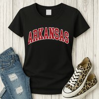 Arkansas Ar Throwback Design Print Classic Womens T-Shirt