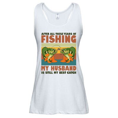 After All These Years Of Fishing My Husband Is Still My Best Catch Couple Ladies Essential Flowy Tank