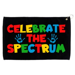 Autism Awareness Teacher Mom Celebrate The Spectrum Gift Grommeted Golf Towel