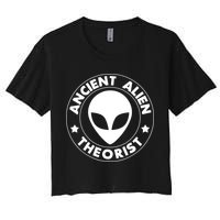 Ancient Alien Theorist Women's Crop Top Tee