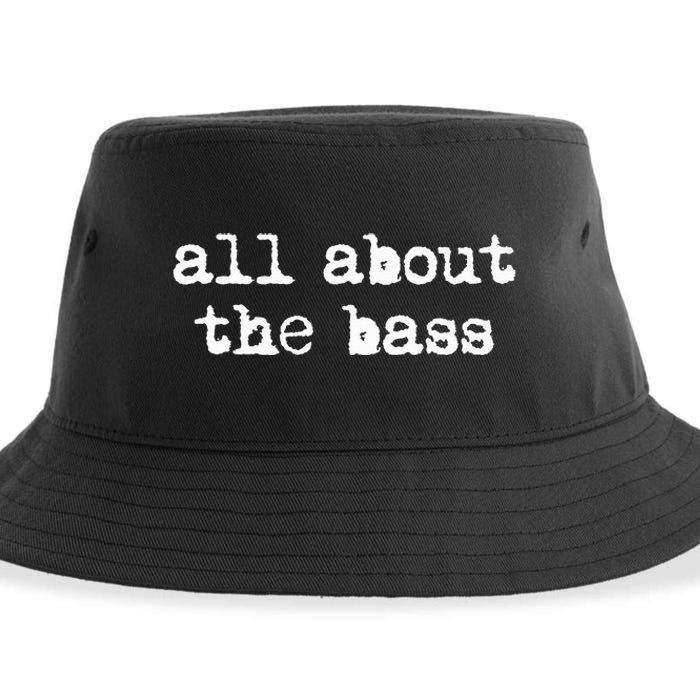 All About The Bass Bass Guitarist Bass Guitar Player Sustainable Bucket Hat