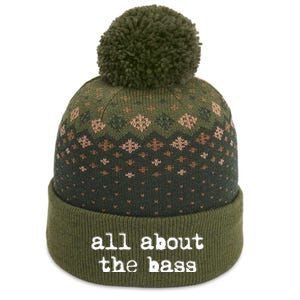 All About The Bass Bass Guitarist Bass Guitar Player The Baniff Cuffed Pom Beanie