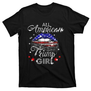 All American Trump Girl Mouth Diamond T-Shirt