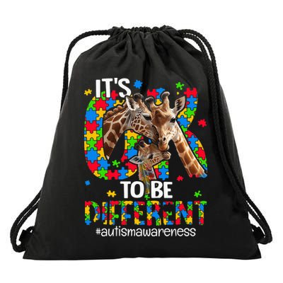Autism Awareness Teacher Its Ok To Be Different Drawstring Bag