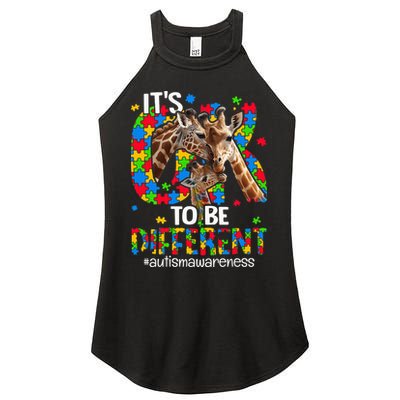 Autism Awareness Teacher Its Ok To Be Different Women's Perfect Tri Rocker Tank
