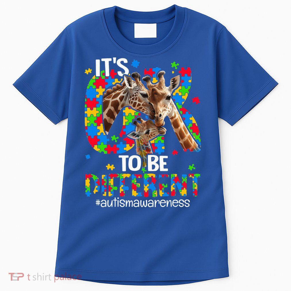 Autism Awareness Teacher Its Ok To Be Different Tall T-Shirt