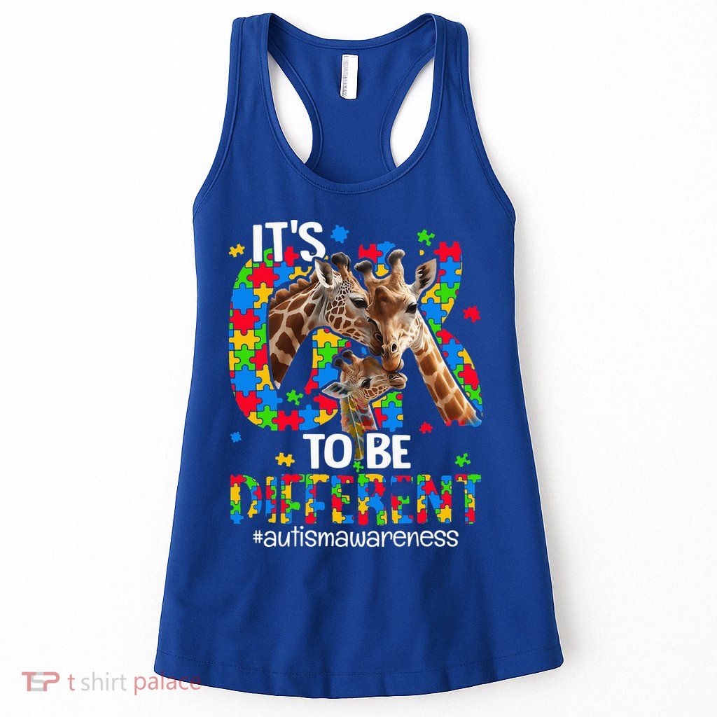 Autism Awareness Teacher Its Ok To Be Different Womens Tank Top