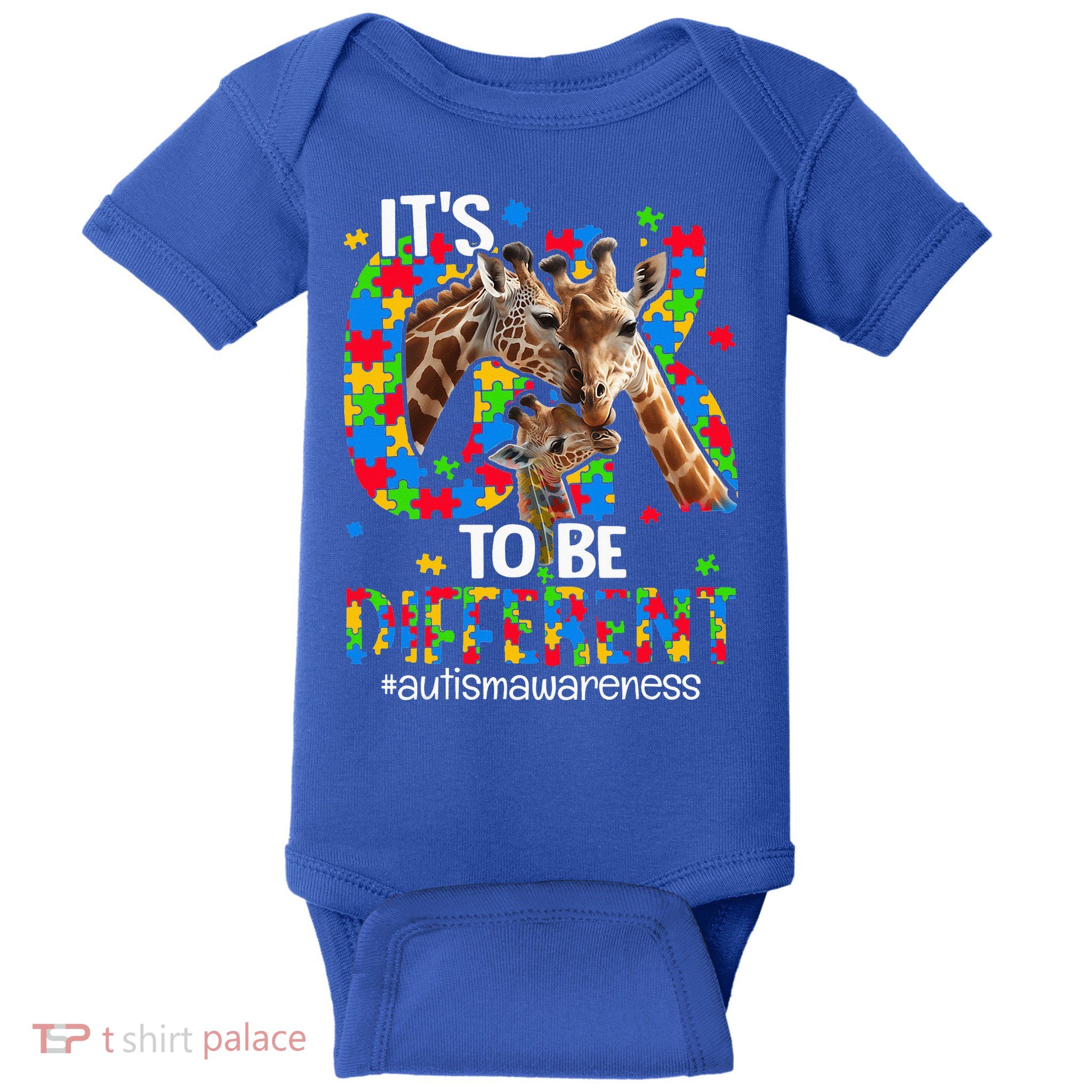 Autism Awareness Teacher Its Ok To Be Different Baby Bodysuit