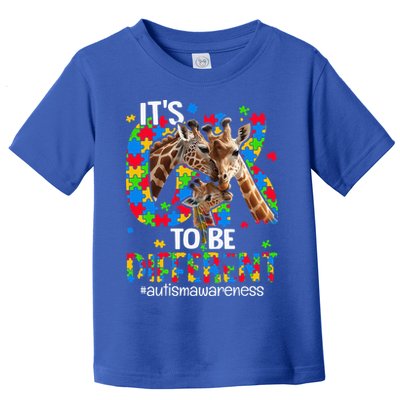 Autism Awareness Teacher Its Ok To Be Different Toddler T-Shirt