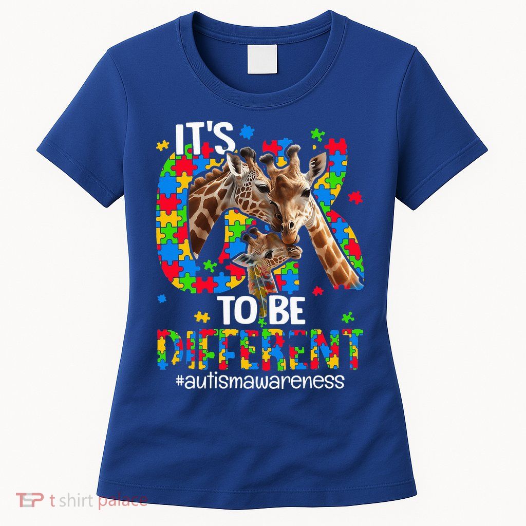 Autism Awareness Teacher Its Ok To Be Different Womens T-Shirt