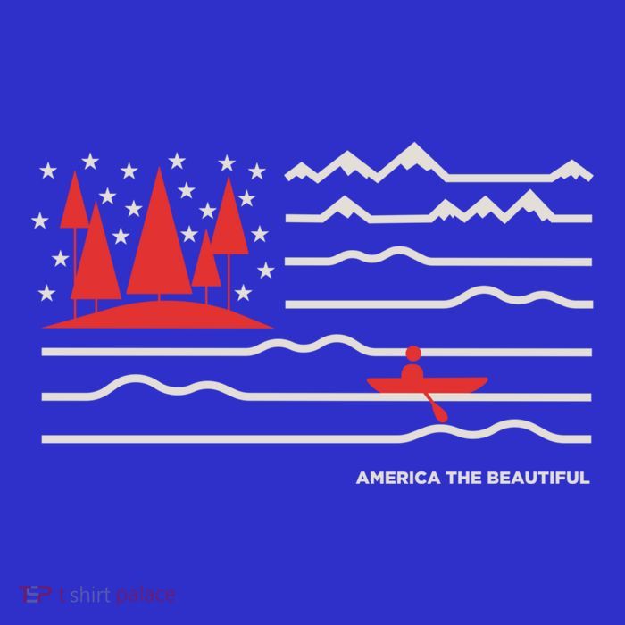 Americana America The Beautiful Sailing Ship Gift Tall T-Shirt