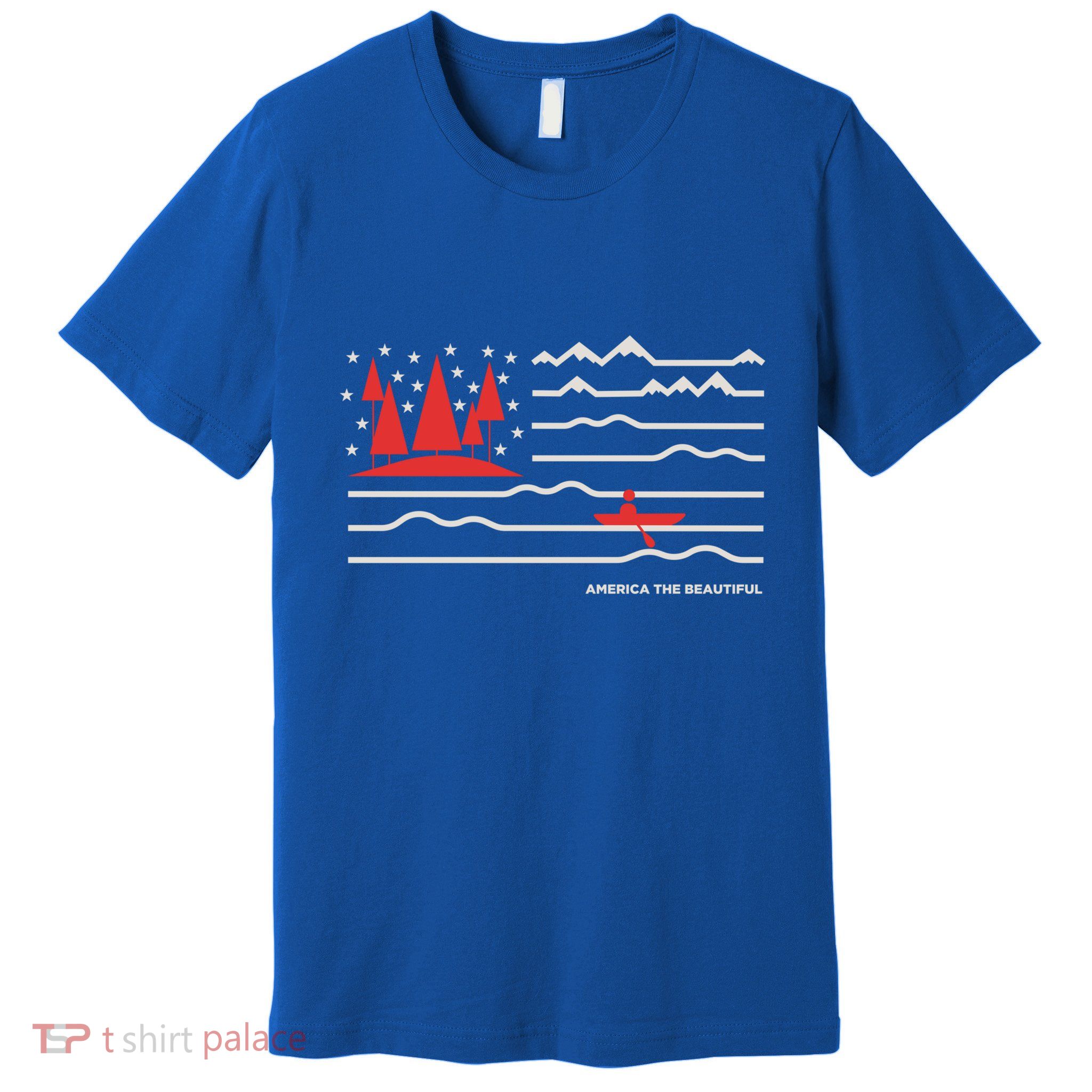 Americana America The Beautiful Sailing Ship Gift Premium T-Shirt