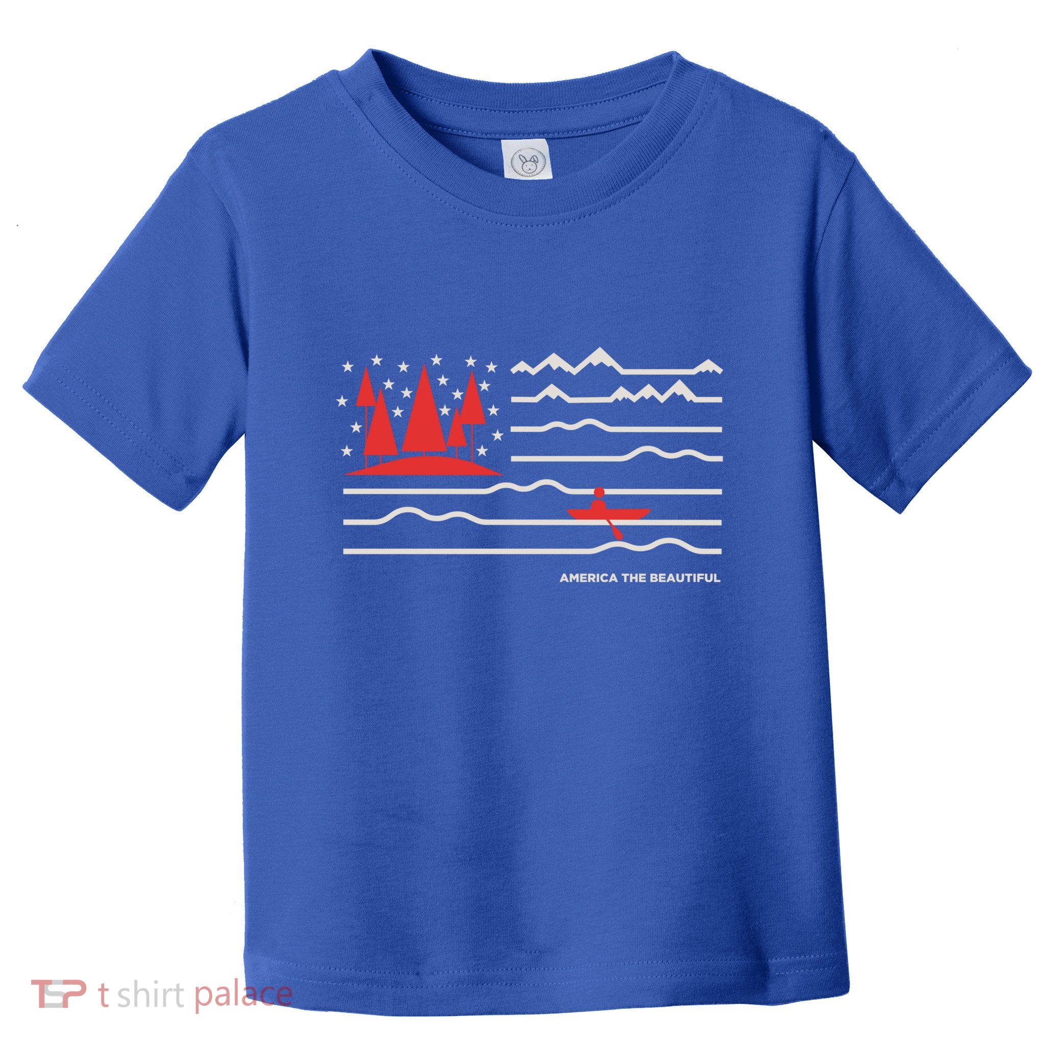 Americana America The Beautiful Sailing Ship Gift Toddler T-Shirt