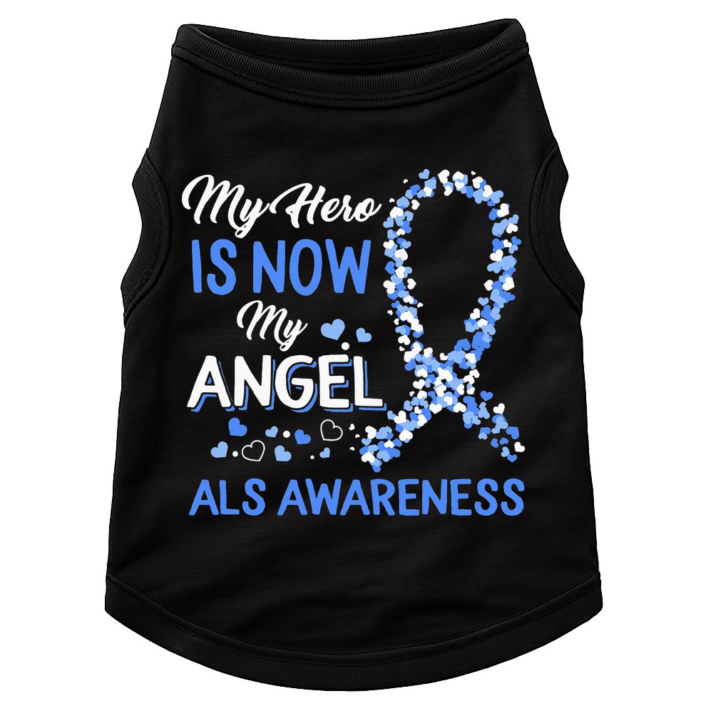 Als Awareness The Hero Is Now My Angel Family Remembrance Doggie Tank