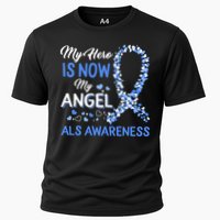 Als Awareness The Hero Is Now My Angel Family Remembrance Cooling Performance Crew T-Shirt