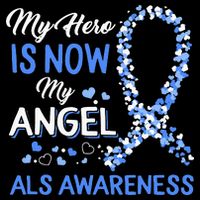Als Awareness The Hero Is Now My Angel Family Remembrance Cooling Performance Crew T-Shirt