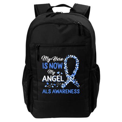 Als Awareness The Hero Is Now My Angel Family Remembrance Backpack