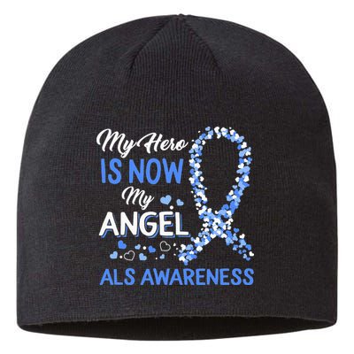 Als Awareness The Hero Is Now My Angel Family Remembrance Sustainable Beanie