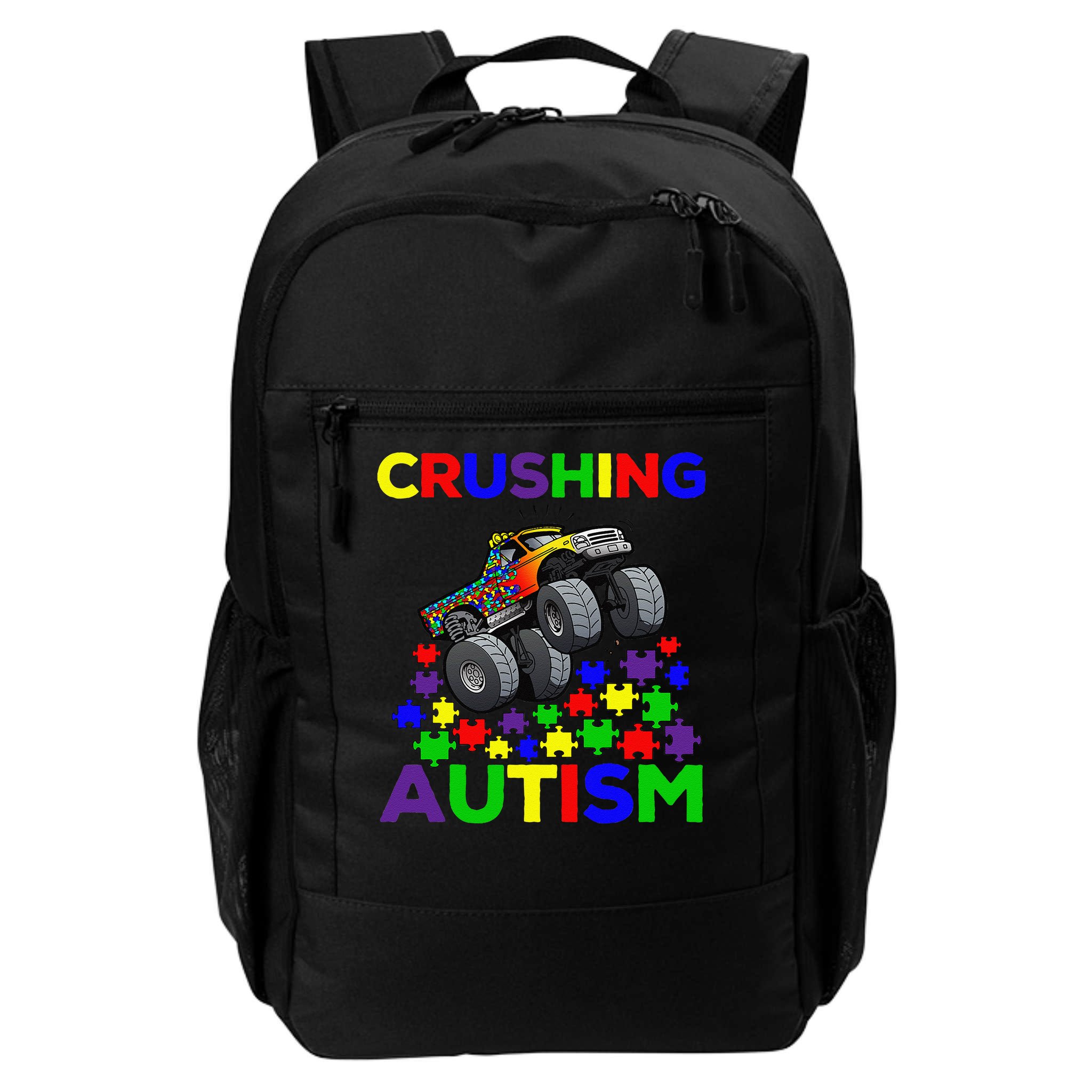Autism Awareness Truck Crushing Autism For Backpack