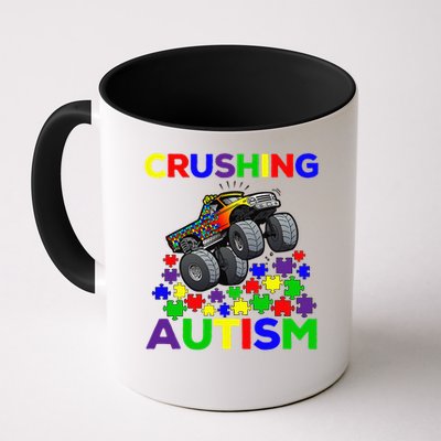 Autism Awareness Truck Crushing Autism For Mug