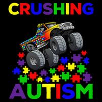 Autism Awareness Truck Crushing Autism For Tank Top