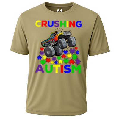 Autism Awareness Truck Crushing Autism For Performance Shirt