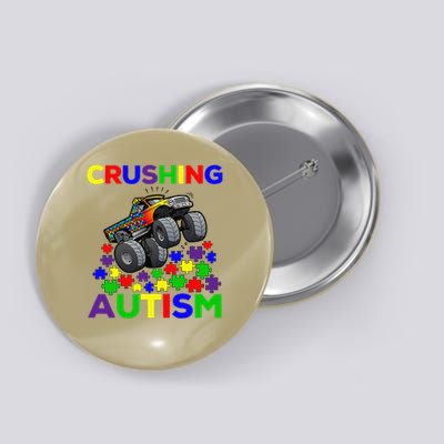Autism Awareness Truck Crushing Autism For Button