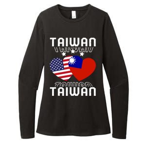 America And Taiwan Taiwanese American Flag Dual Nationality Cool Gift Womens CVC Long Sleeve Shirt