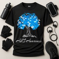 ALS Awareness Tree With Butterflies Support Performance Shirt