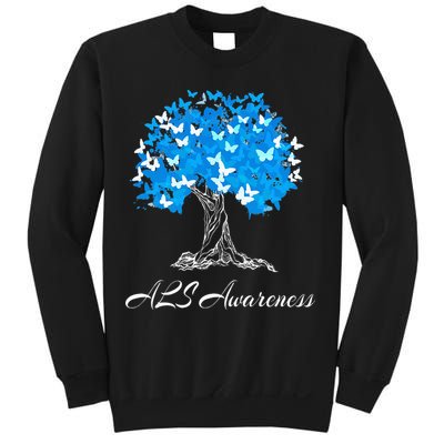 ALS Awareness Tree With Butterflies Support Sweatshirt