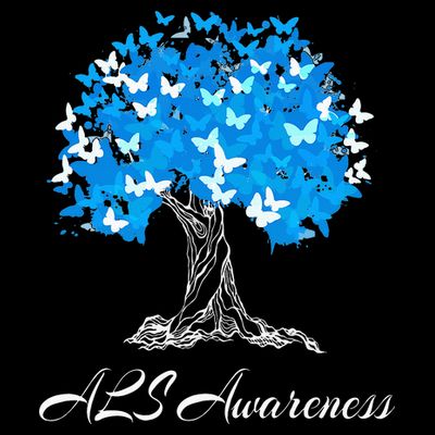 ALS Awareness Tree With Butterflies Support T-Shirt