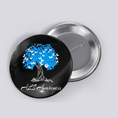 ALS Awareness Tree With Butterflies Support Button