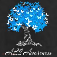 ALS Awareness Tree With Butterflies Support 25L Jumbo Tote