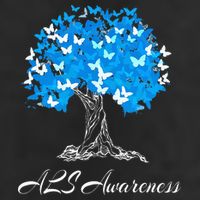 ALS Awareness Tree With Butterflies Support Golf Towel