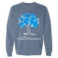 ALS Awareness Tree With Butterflies Support Garment-Dyed Sweatshirt