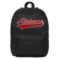 Alabama AL Throwback 16 in Basic Backpack