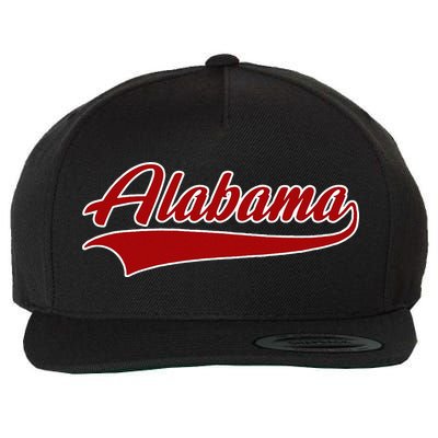 Alabama AL Throwback Wool Snapback Cap